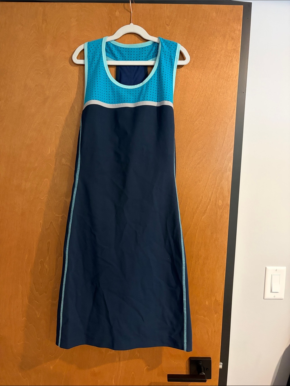 Title nine Navy and Aqua Athletic Coverup Dress